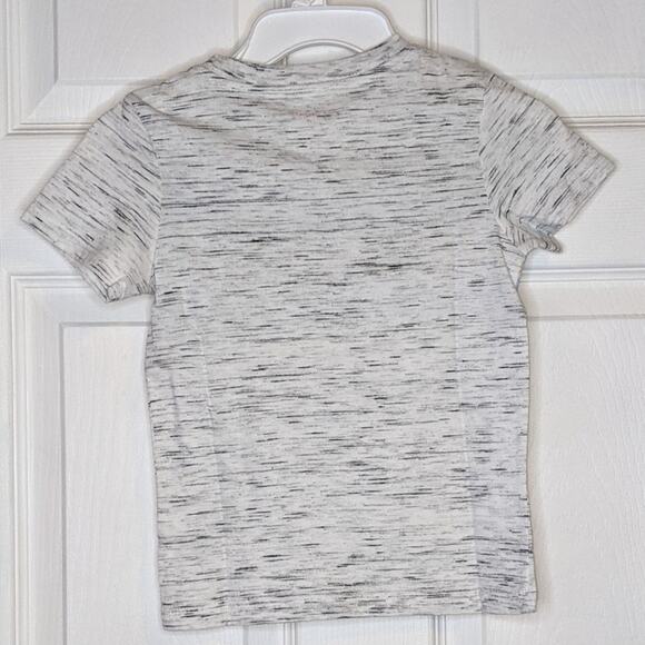 Cat & Jack Boys Heather Grey Blue Multicolor Stripes T Shirt 3T - Picture 7 of 9